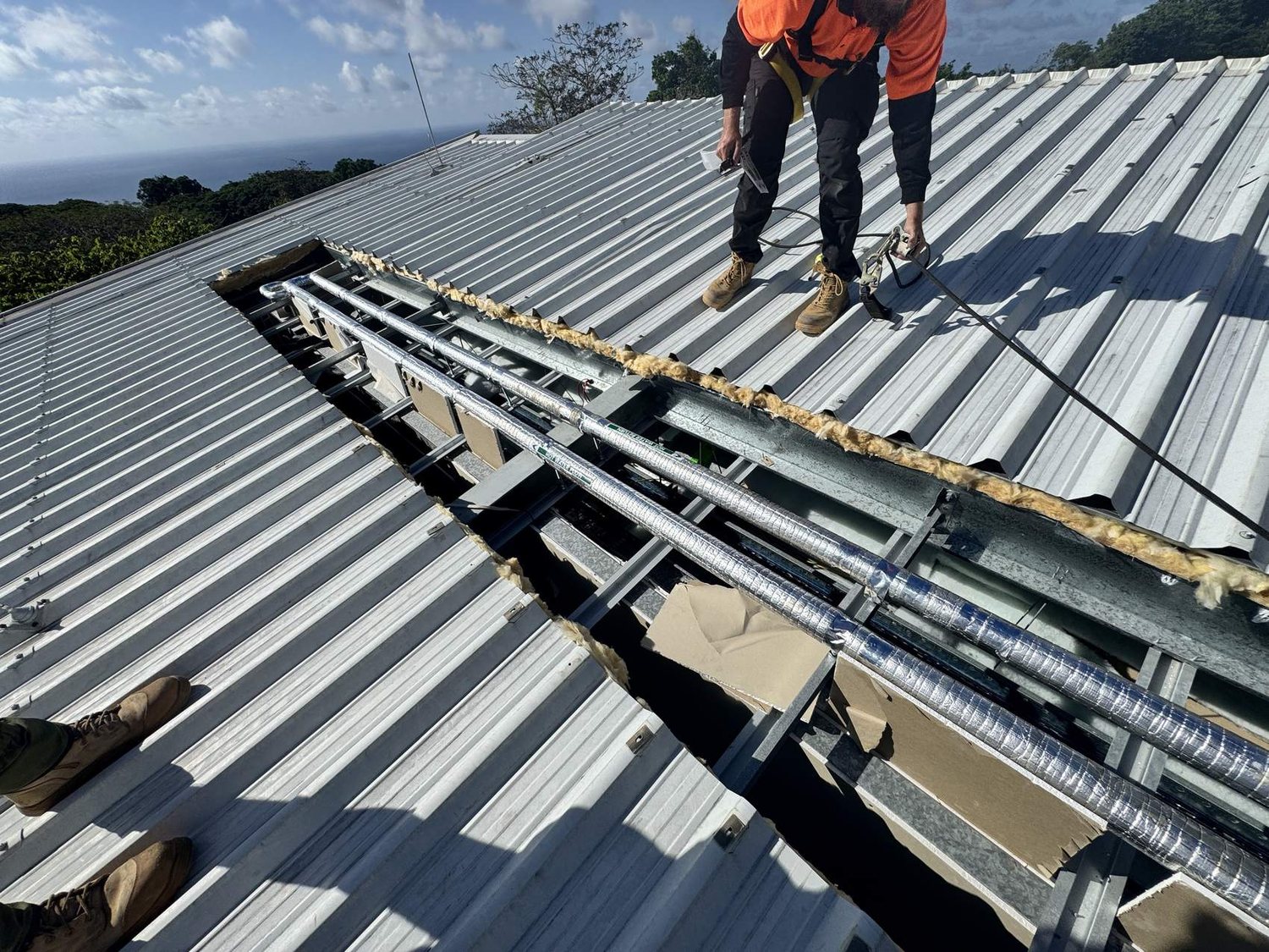 HydroLynx team on roof — hydraulic infrastructure works